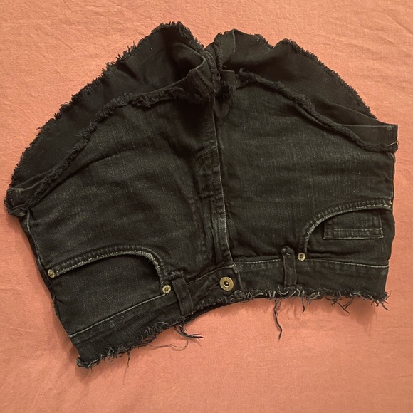 Carmar Black Washed Jean Shorts - Picture 6 of 7